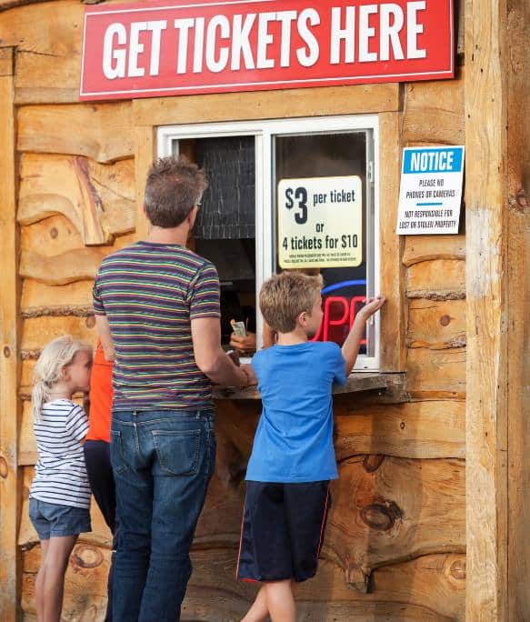 Entry tickets option